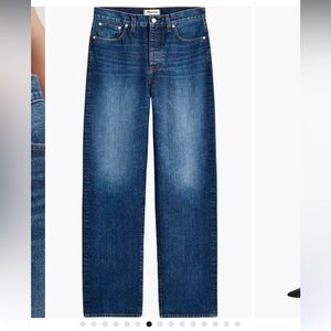 Women’s size 29 madewell low-slung straight jean in shotgun wash